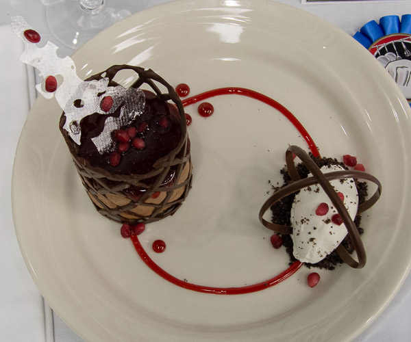The first-place dessert, made by Alexis N. Youse, of Pottstown, is a pomegranate chocolate mousse with chocolate cookie crust and Chantilly cream.<br />
<br />
