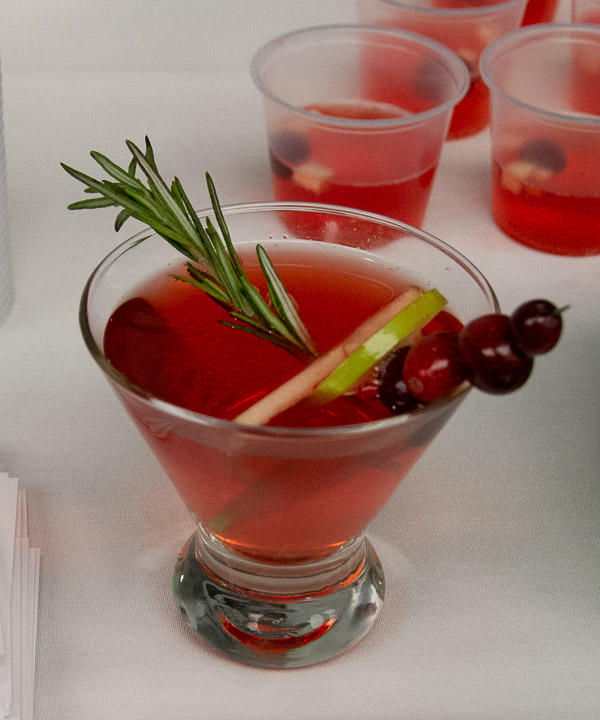 A “Cr-apple Mary Spritzer,” the creation of Evan R. Amatore, of Easton, and Hailey R. Dunn, of York Haven. The mocktail contains apple-cranberry sparkling water, apple juice, cranberry juice, lemon juice, rosemary simple syrup, Gala apple slices, and fresh rosemary and cranberries for garnish.