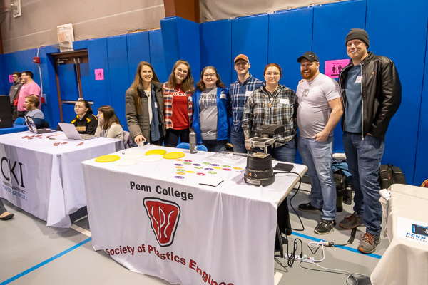 Among Penn College's industry-connected student organizations is the campus chapter of the Society of Plastics Engineers.