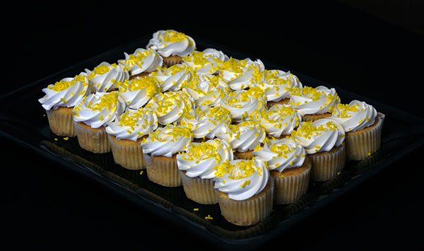 Dining Services' yellow-topped cupcakes were, not surprisingly, a hit with basketball fans.
