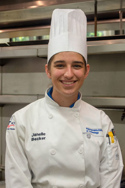 Resourcefulness and flexibility became the theme of a summer culinary internship for Penn College student Janelle R. Becker, of Fort Loudon, due to changes in the restaurant industry associated with the COVID-19 pandemic.