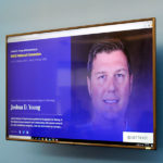 Young's bio slide, prepared in conjunction with his representation on a NACE panel