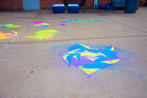 When it comes to campus visibility, the Wildcat chalks the walk!
