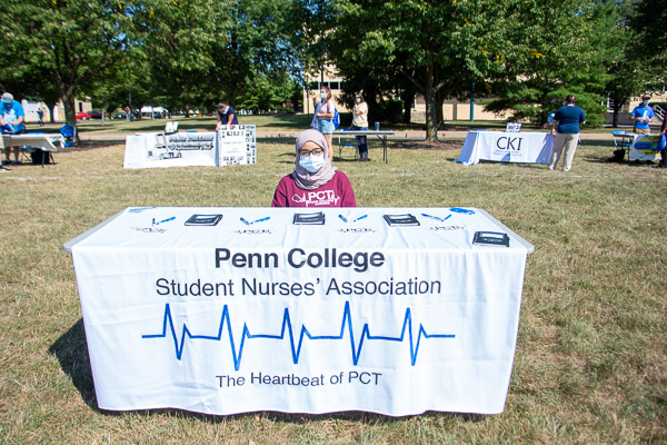 Serving an organization close to her own heart is nursing student Samar Alquraish, of Williamsport.
