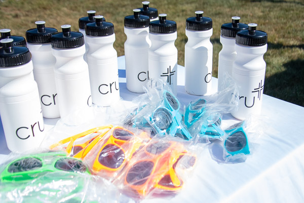 CRU outfitted its table with shields against those dehydrating days and penetrating rays of summer.