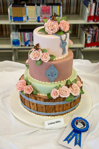 A wedding cake by baking and pastry arts student Lindsey E. Miller, of Macungie, was awarded first place in Pennsylvania College of Technology's annual wedding cake competition.
