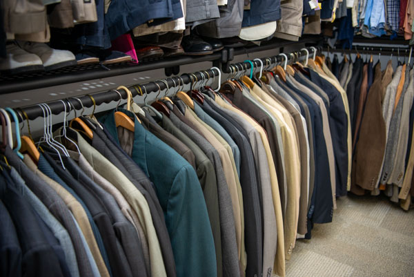 Among the student services is the Career Gear Clothes Closet, featuring donated professional attire ...