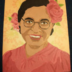 This finished portrait of civil rights trailblazer Rosa Parks was created by Amber Way, of Port Matilda, enrolled in applied health studies: occupational therapy assistant concentration.
