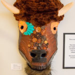 Deven W. Carson chose to honor his favorite animal – the buffalo – and added a variety of accents including faux hair, copper and turquoise (and purposely chose to embellish only the right eye for added intrigue). 
