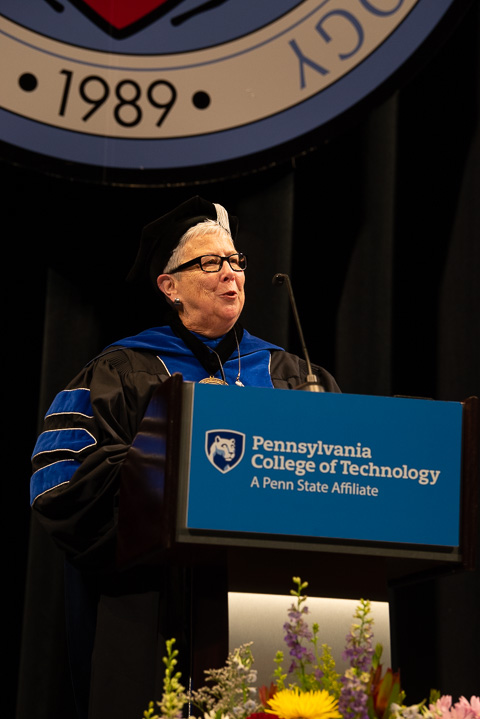 President Gilmour celebrates the graduates' success, as well as their COVID-era compliance that enabled on-campus instruction and in-person commencement. 