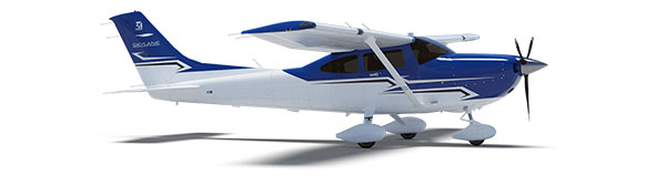 An online photo inspired the paint design for the college's Cessna 175.
