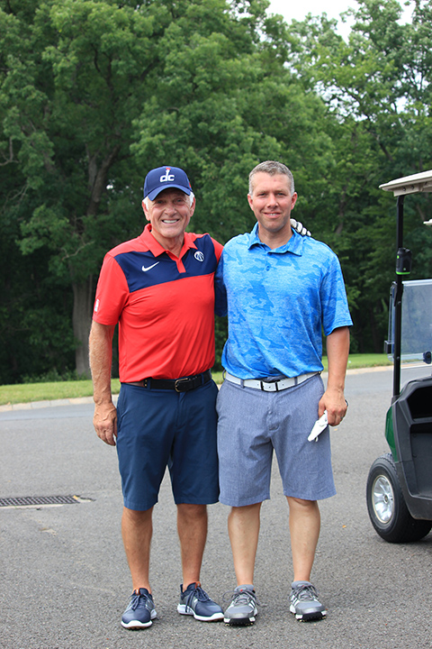 Loyal Golf Classic supporters Ray Wheeland and his alumnus son, Damen ('00, forest technology, and '02, technology management)
