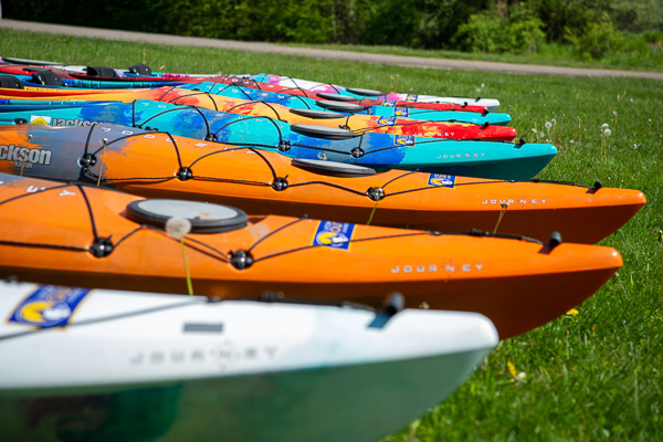 Lycoming College generously provided a trailer full of kayaks and related gear to further the day's success.