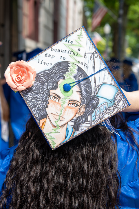 Art and purpose intersect for this new School of Nursing & Health Sciences alumna.