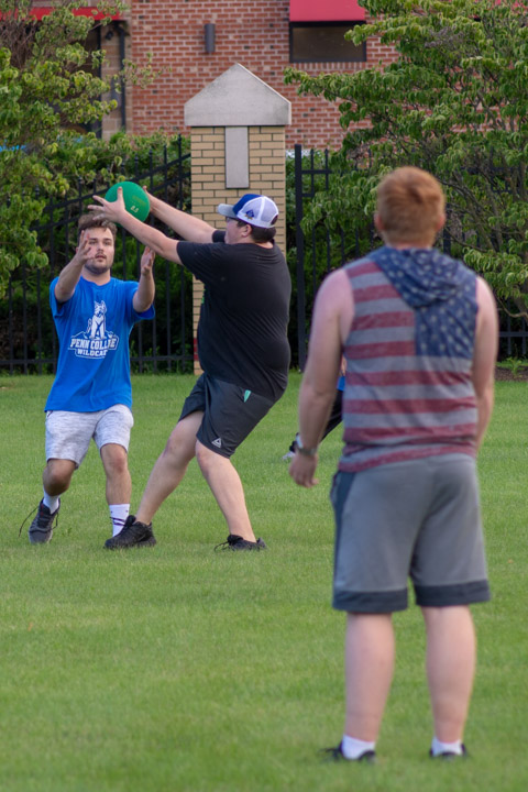Determination on the Madigan Library lawn