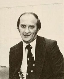 Donald B. Bergerstock, in a 1977 yearbook photo