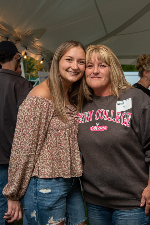 Proud Penn College Mom Susan Watkins (right) joins her daughter, Sierra, dental hygiene, for Homecoming and Parent & Family Weekend festivities. 