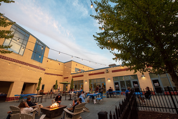 Patio lights, a cozy fire and live music provide all the ingredients for a truly golden hour.