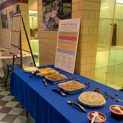 The serve-yourself tables feature food from Tomahawks, a taco shop on Chestnut Street in Mifflinville.