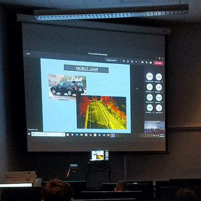 ... seeing technology at work, including a LiDar (light detection and ranging) vehicle that uses photogrammatry to accurately measure the landscape surrounding a project site.