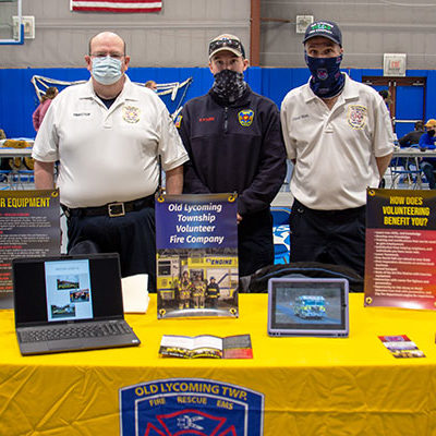 Old Lycoming Township Volunteer Fire Co. personnel stand ready to meet with those willing to pitch in, a perpetual need in the world of emergency response.