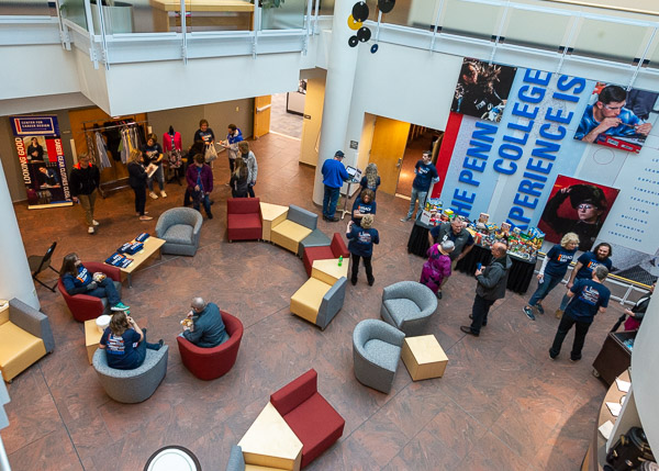 ... or grabbing a snack and comfortably sitting for a while.