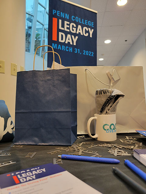 Giveaways await lucky attendees.