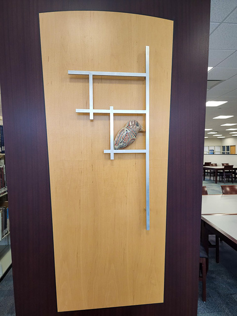 A novel hiding spot in the library stacks
