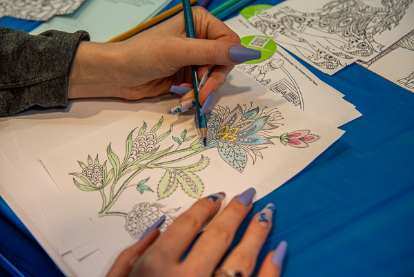 Spring draws ever closer with mindful coloring.