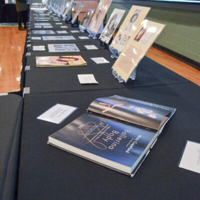 Another autographed book – "Ballerina Body," by Misty Copeland – spotlights the healthy physique of its author, a principal dancer at American Ballet Theatre.