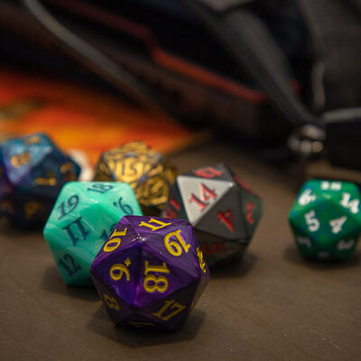 Colorful dice reflect the variety of the gaming experience, whether online or on a tabletop.