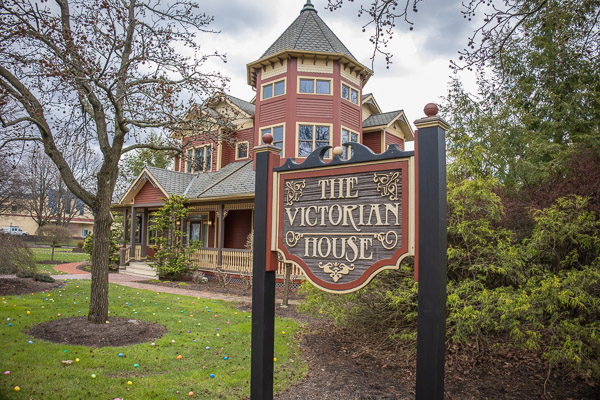 The hunt was centered around The Victorian House and spread to the nearby campus mall ... 