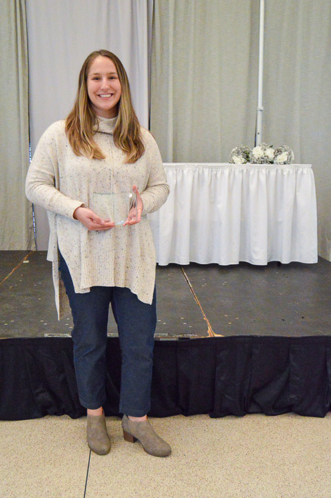 Latricia Rae Yocum, president of the Physician Assistant Club, was chosen as Student Leader of the Year.