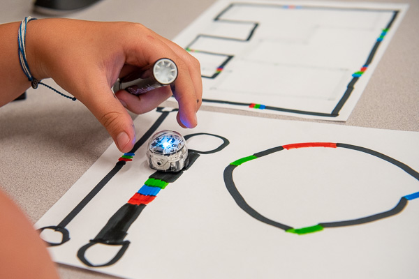 Sparking curiosity with coding robots called Ozobots!