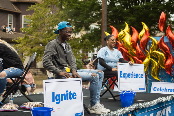 The college's float kindles the flame of lifelong learning, fueled by the spark of curiosity. Its theme showcased the majors and opportunities that ignite passionate Penn College tomorrow makers, inspiring them to chart their own course in and outside of the classroom.