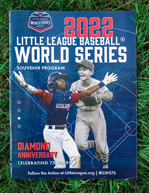 This year's Little League Baseball World Series program reflects Penn College-honed talent, thanks to an industrious team of graphic designers. (Photo by Frank T. Kocsis III, student photographer ... and graphic design student!)