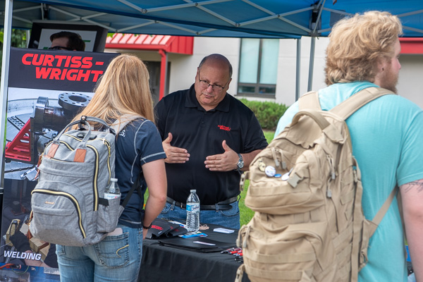 ... with such employers as Greg Santi, senior human resources manager for Curtiss-Wright.