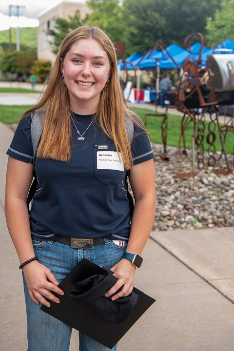 Already hitting the ground running is Genevive J. Yamelski, of Hunlock Creek. The first-year machine tool technology student enjoyed gathering career information and networking ... 