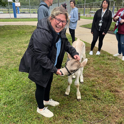 Stauffer, a student ambassador and social animal in her own right, defines "happiness."