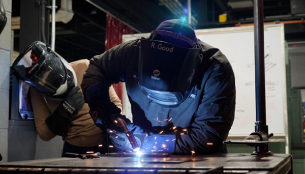 Miller Electric spotlights Penn College welding degrees.