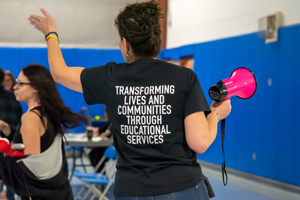 The back of McCarty’s shirt says it all. In addition to her BLaST role, McCarty is a part-time psychology instructor at Penn College and a regional coordinator for Pennsylvania Network for Student Assistance.
