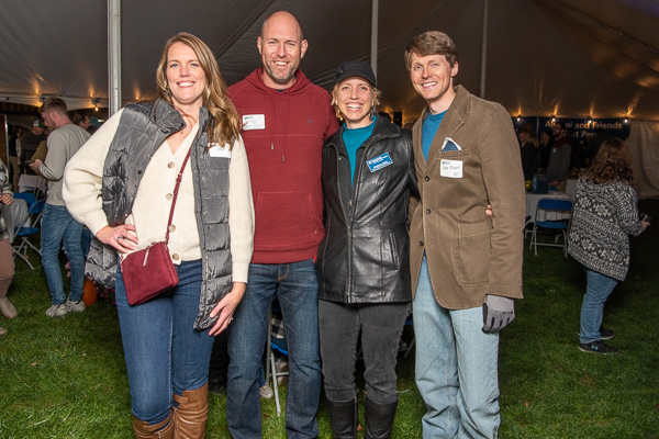 Alumnus Kevin L. and Lauren Imes (left) celebrate years of friendship with Elizabeth A. and Nicholas D. Biddle (right). <br />
Kevin holds degrees in building construction technology (2003) and construction management (2007); Liz in plastics & polymer technology (2002) and plastics & polymer engineering technology (2003); and Nick in graphic design (2007).