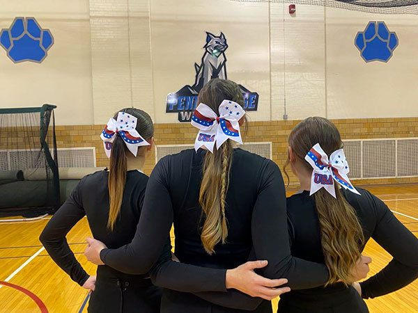 ... with red, white and blue bows that shouted 