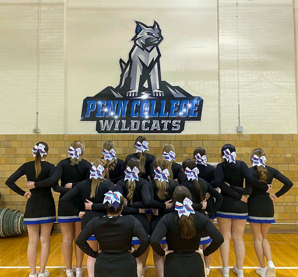 ... brightly accenting their uniforms ...