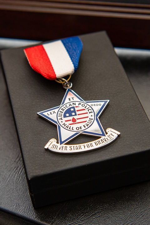 The Silver Star for Bravery is awarded for "extraordinary heroism" performed in the line of duty.