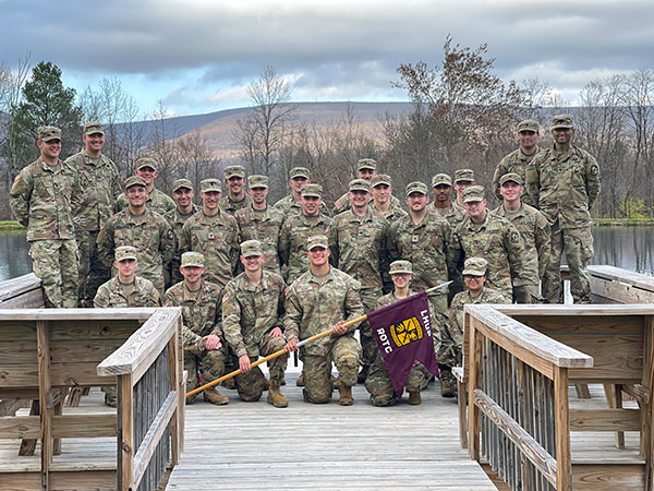 During their final Field Training Exercise, a three-day culminating mission at the college's Schneebeli Earth Center, cadets apply the skills they learned throughout the semester. 