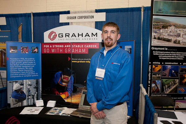 Bruce C. Barnett, '10, welding and fabrication engineering technology, with Graham Corp.