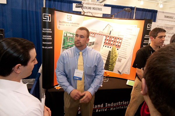 Southland Industries employee Chad E. Hoffer, '08, building automation technology and '07, HVAC technology, returns to his alma mater to look for a few good candidates.