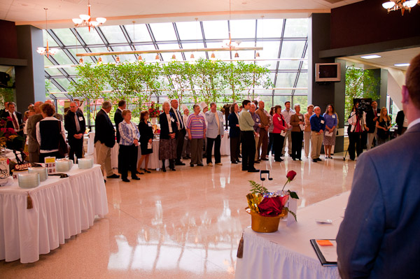 ... as attendees eagerly await the tempting overture