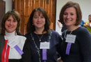 Savoring the moment are, from left, Patty L. Bilbay, Shelley Bamonte and Gwynne D. Kinley